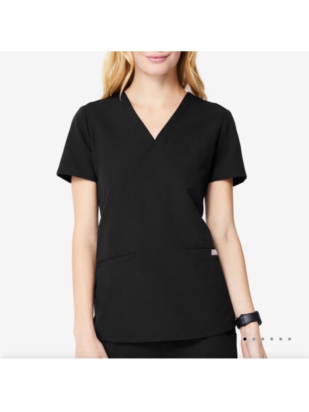 Black Women's Scrub Set M/MP straight leg - Picture 2 of 13